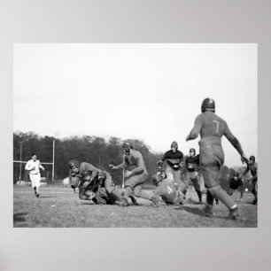 Poster Le football de Gallaudet : 1923