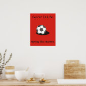Poster Le football est la vie (Cuisine)