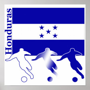 Poster Le football Honduras