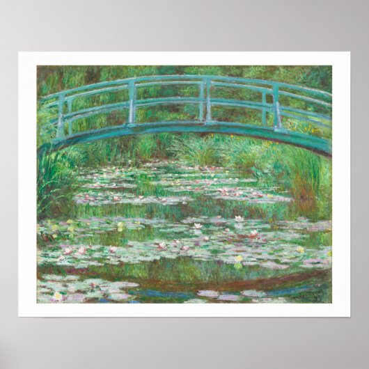 POSTER "LE FOOTBRIDGE JAPONAIS" 1899 CLAUDE MONET (Devant)