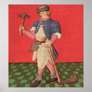 Poster Le forgeron, de 'Le Livre des Echecs a moralisé