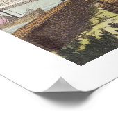 Poster Le fort de Batavia avec des bûcherons autochtones, (Coin)