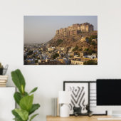 Poster Le fort de Mehrangarh à Jodhpur. Rajasthan, INDE. (Bureau à domicile)