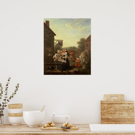 Poster Le Four Times of Day : Soirée, 1736 (Cuisine)