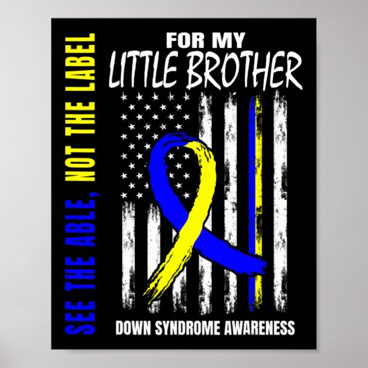 Poster Le Frère Cadet Syndrome Down Pas De Label Capable (Devant)