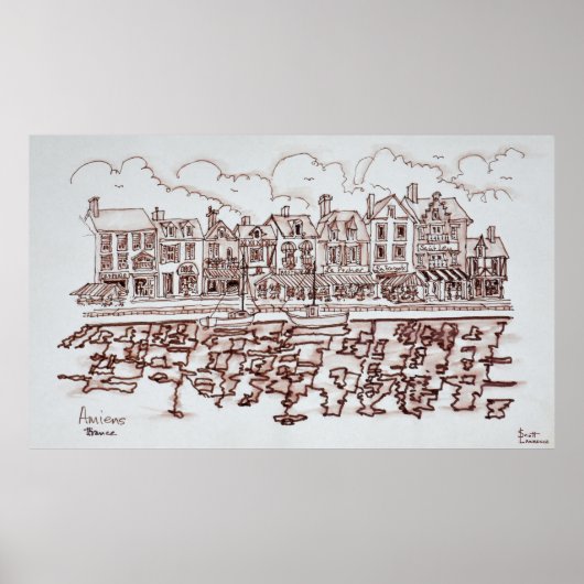 Poster Le front de mer, Amiens | Somme, France (Devant)