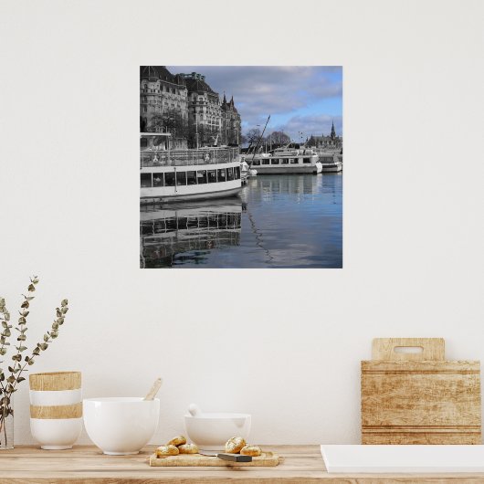 Poster Le front de mer de Stockholm (Cuisine)