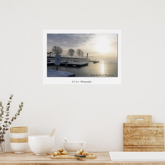 Poster Le front de mer d'hiver de Brockville (Cuisine)