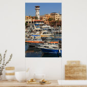 Poster Le front de mer du port à Cabo San Lucas (Cuisine)