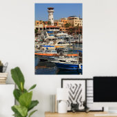 Poster Le front de mer du port à Cabo San Lucas (Bureau à domicile)