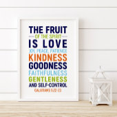 Poster Le Fruit De L'Esprit Est Amour, Galates 5:22-23