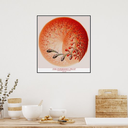 POSTER LE FRUIT INTERDIT (Cuisine)