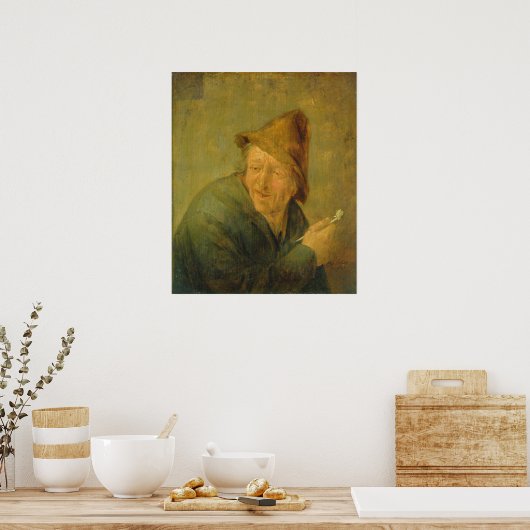 Poster Le fumeur, 1640 (Cuisine)