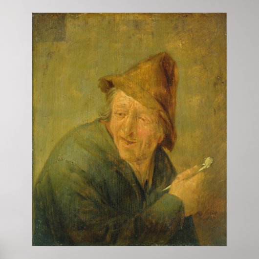 Poster Le fumeur, 1640 (Devant)