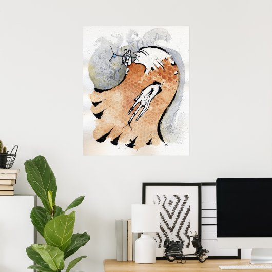 Poster le fumeur électro (Bureau à domicile)