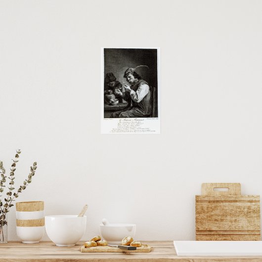 Poster Le fumeur flamand (Cuisine)