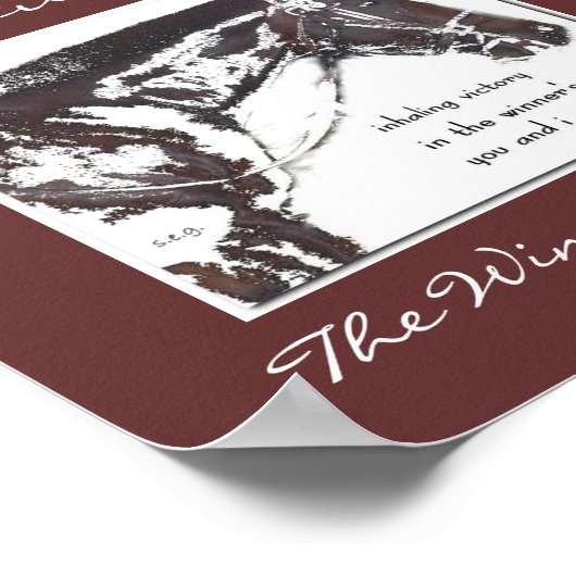 Poster Le gagnant Cercle Haiku Art Print (Coin)