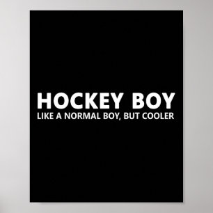 Poster Le garçon de hockey sur glace Son de hockey