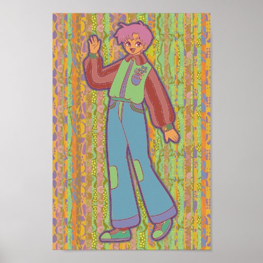 Poster Le garçon heureux (Devant)