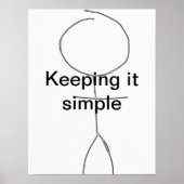 Poster le garder simple postar (Devant)