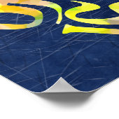 Poster Le gardien de hockey Ma typographie de but (Coin)