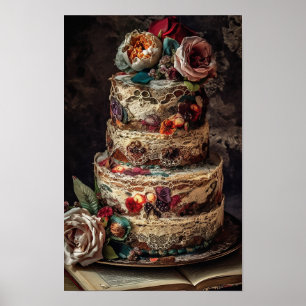 Poster Le gâteau Mariage