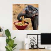 Poster Le géant amoureux du Ramen (Bureau à domicile)