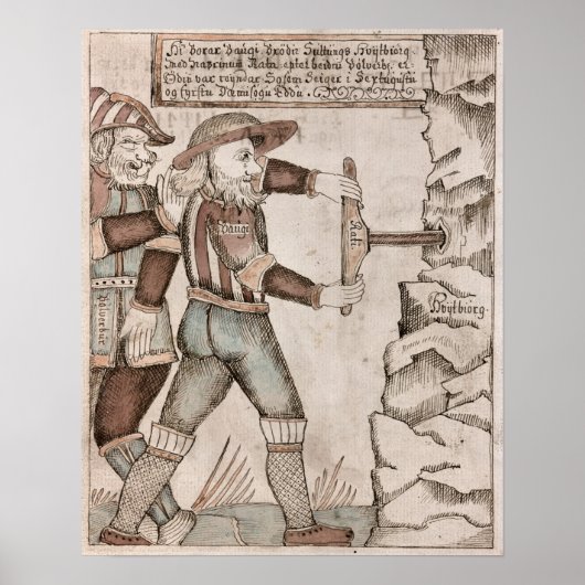 Poster Le géant Baugi, persuadé par Odin (Devant)