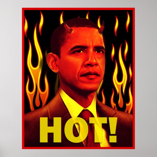 Poster Le géant du diable rouge anti-Obama (Devant)