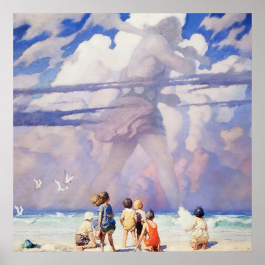 Poster "Le géant" Fairy Art par NC Wyeth (Devant)