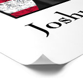 Poster Le général Chamberlain et le drapeau américain (Coin)