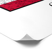 Poster Le général George S. Patton et le drapeau américai (Coin)