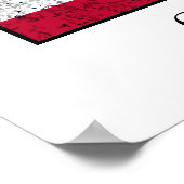 Poster Le général George S. Patton et le drapeau américai (Coin)