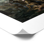 Poster Le Général George Washington En Bataille (Coin)