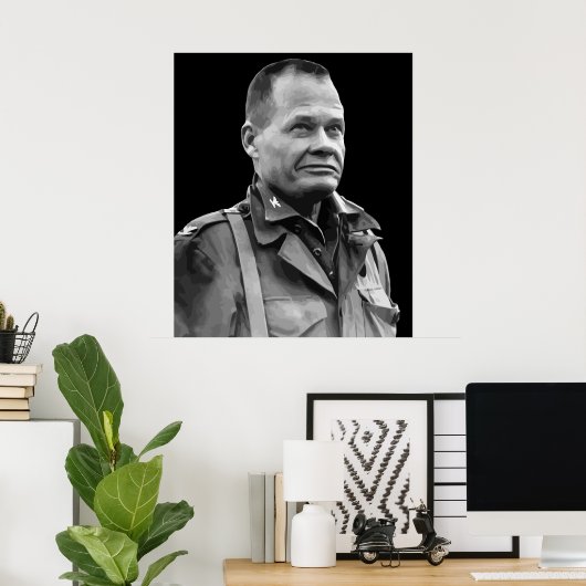 Poster Le général Lewis Puller — "Chesty" (Bureau à domicile)