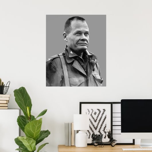 Poster Le général Lewis Puller — "Chesty" (Bureau à domicile)