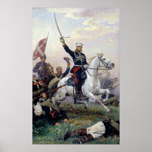 Poster Le général M.D. Skobselev dans le russo-turc (Devant)