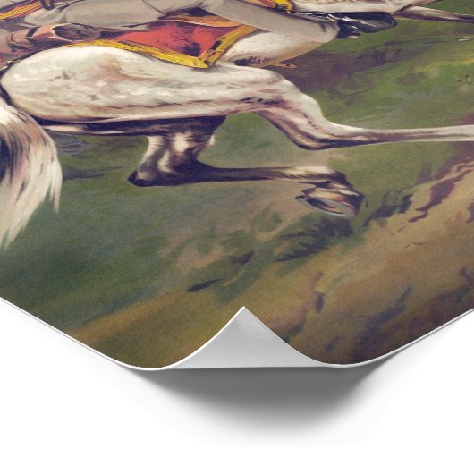 Poster Le général Robert E. Lee à cheval (Coin)