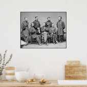 Poster Le général Sherman et son personnel — Frontière (Cuisine)