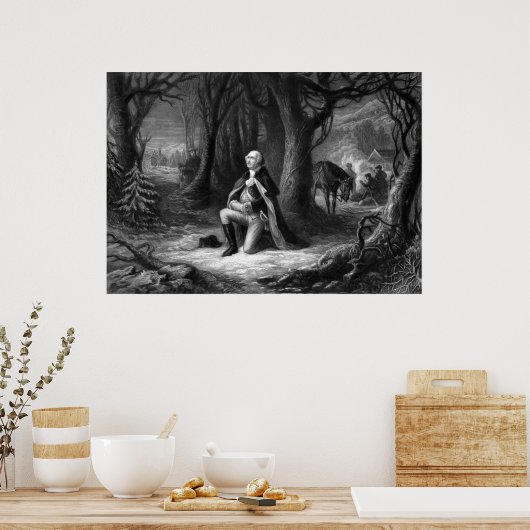 Poster Le Général Washington Prête À Valley Forge (Cuisine)