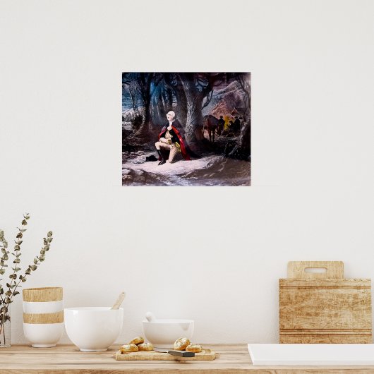 Poster Le général Washington prie à Valley Forge, PA (Cuisine)