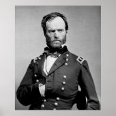 POSTER LE GÉNÉRAL WILLIAM TECUMSEH SHERMAN DE L'UNION (Devant)