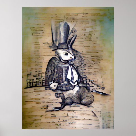 Poster Le Gentleman Rabbit (Devant)