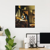 Poster Le géographe de Johannes Vermeer (vers 1669) (Bureau à domicile)