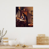 Poster Le géographe par Johannes Vermeer (Cuisine)
