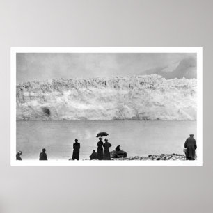 Poster Le glacier Alaska 1908 de l'enfant