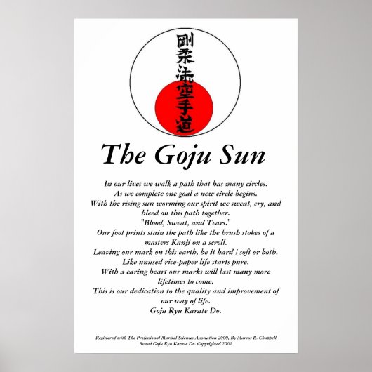 Poster Le Goju Sun (Devant)