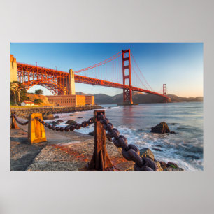 Poster Le Golden Gate Bridge De Fort Point