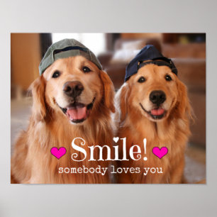 Poster Le golden retriever quelqu'un vous aime