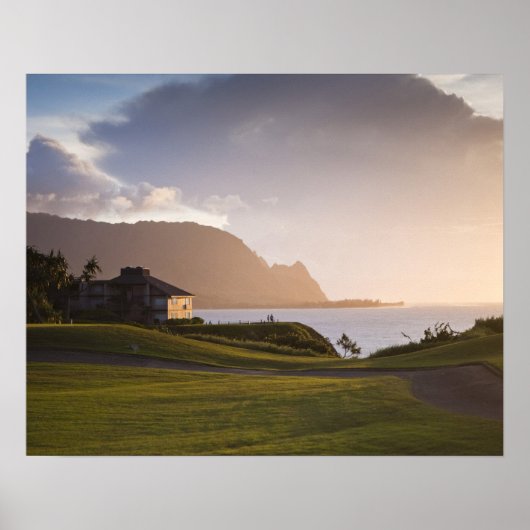 Poster Le golf de Makai à Princeville (Devant)